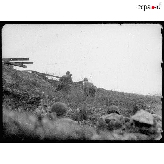 Progression des troupes américaines. [description provisoire]