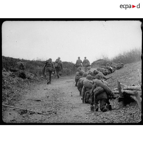 Progression des troupes américaines. [description provisoire]