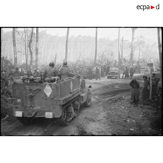 Progression des forces alliées en Allemagne. [description provisoire]