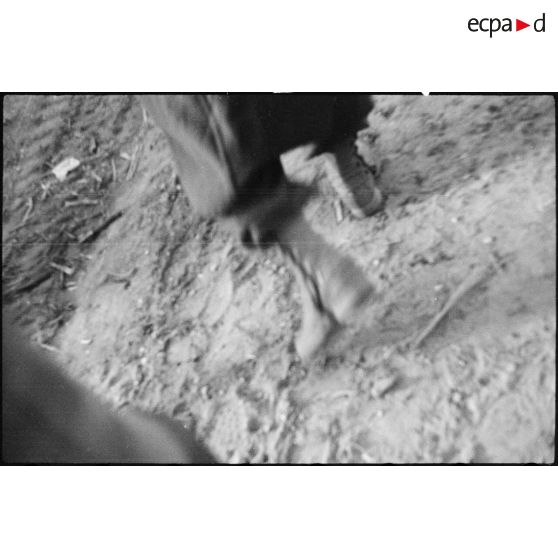 Pied d'un soldat. [description provisoire]