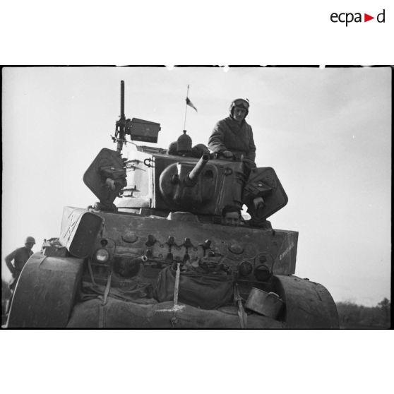 Char léger M5 Stuart de la 5e DB. [description provisoire]