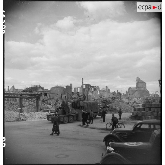 Mannheim en ruine. [description provisoire]