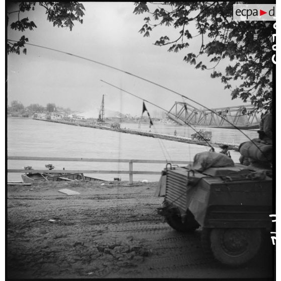 Plan d'ensemble des ponts sur le Rhin à Spire. [description provisoire]