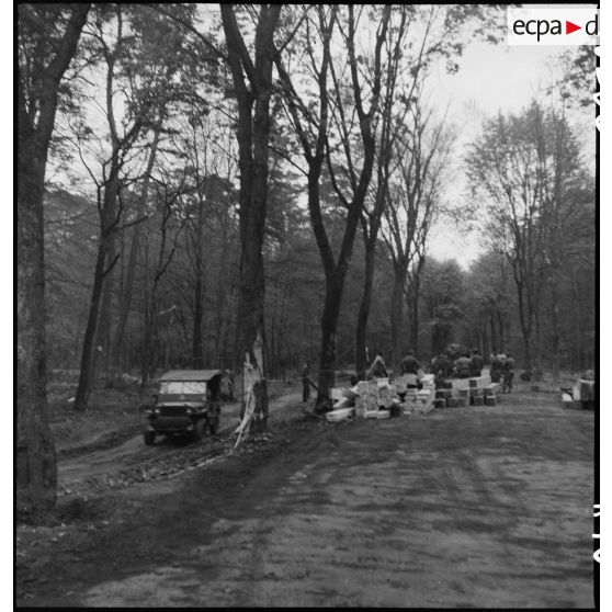 Troupes françaises aux environs de Baden-Baden. [description provisoire]