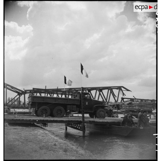 Pont sur le Rhin à Spire. [description provisoire]