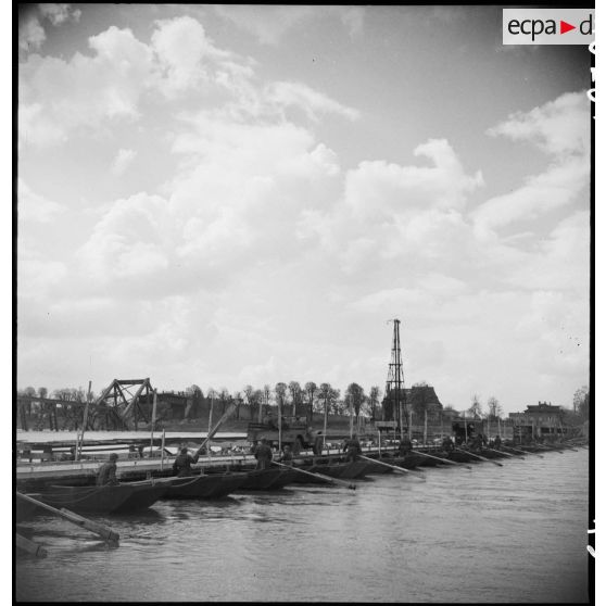 Pont sur le Rhin à Spire. [description provisoire]