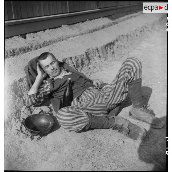 Déporté libéré du camp de Vaihingen. [description provisoire]