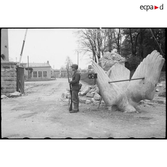 Caserne de la Waffen SS dans Rastatt. [description provisoire]
