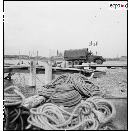 Pont sur le Rhin à Spire. [description provisoire]