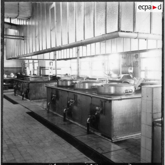 Réalisation du Génie militaire à l'école militaire d'Infanterie de Cherchell. Les cuisines.