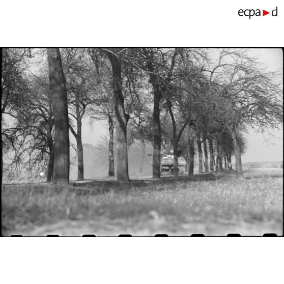 Les troupes alliées se dirigent vers la ligne Siegfried. [description provisoire]