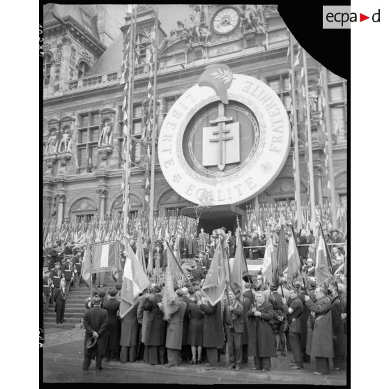 Discours du général de Gaulle à l'Hôtel de ville. [description provisoire]