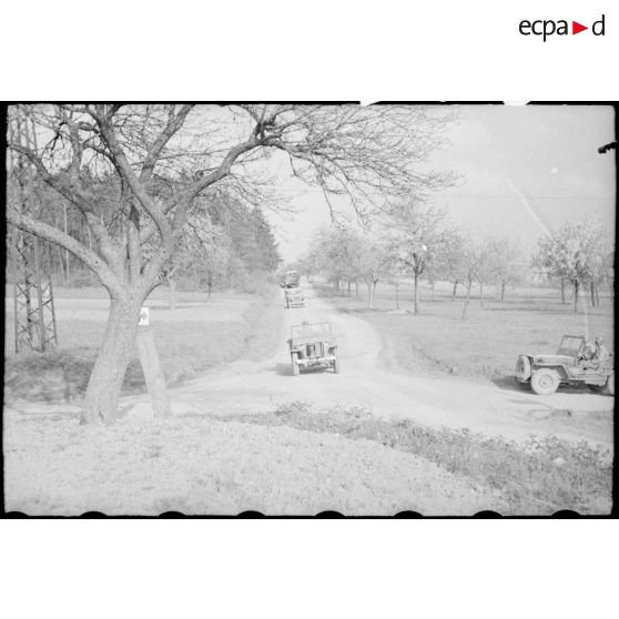 Prise de la ville de Freudestadt - Progression en Forêt Noire. [description provisoire]