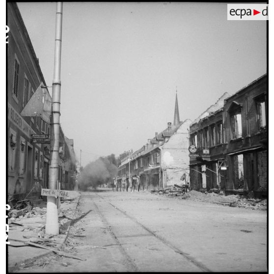 La ville de Kehl en ruine. [description provisoire]