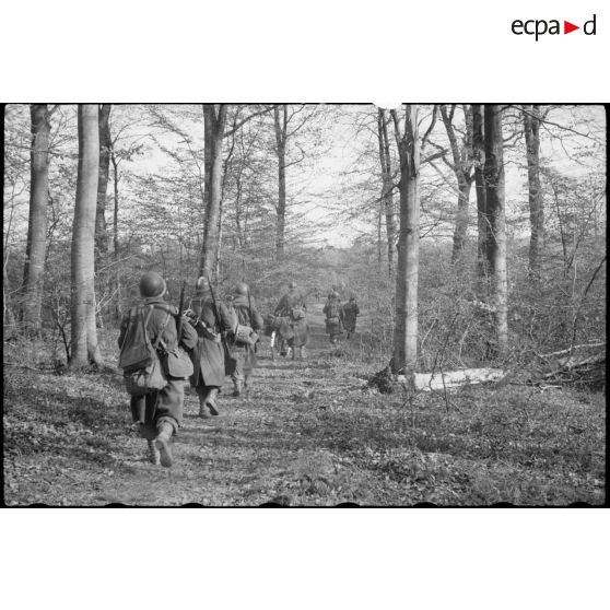 Progression du 4e RTT de la 3e DIA dans les environs de Stuttgart.