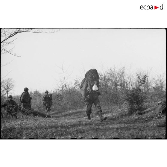 Progression du 4e RTT de la 3e DIA dans les environs de Stuttgart.