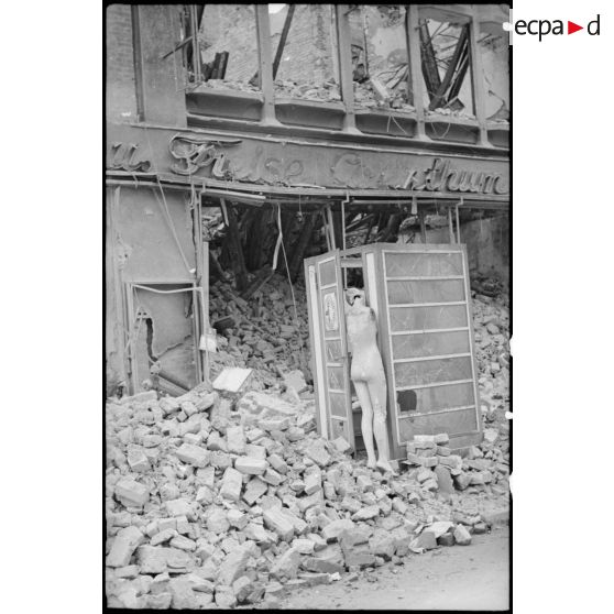 Ruines dans la ville de Magdeburg (ou Magdebourg).