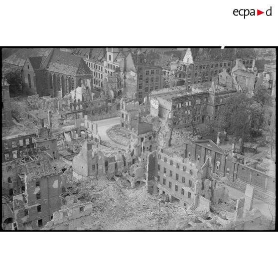 Ruines de la ville de Magdeburg (ou Magdebourg).