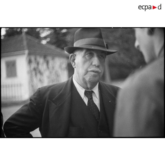 Portrait de Léon Jouhaux, secrétaire général de la CGT.