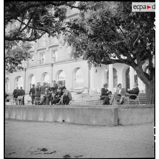 La terrasse du poste de commandement de la 1re armée à Lindau.