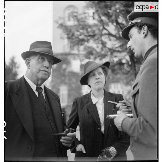 Portrait de Léon Jouhaux, secrétaire général de la CGT.