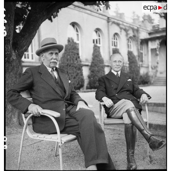Portraits de Michel Clemenceau et du général d'armée Maurice Gamelin.