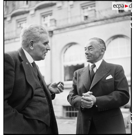 Paul Reynaud, ancien président du Conseil, à Lindau.