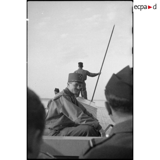 Portraits du général de corps d'armée Philippe Leclerc de Hauteclocque, commandant la 2e DB.