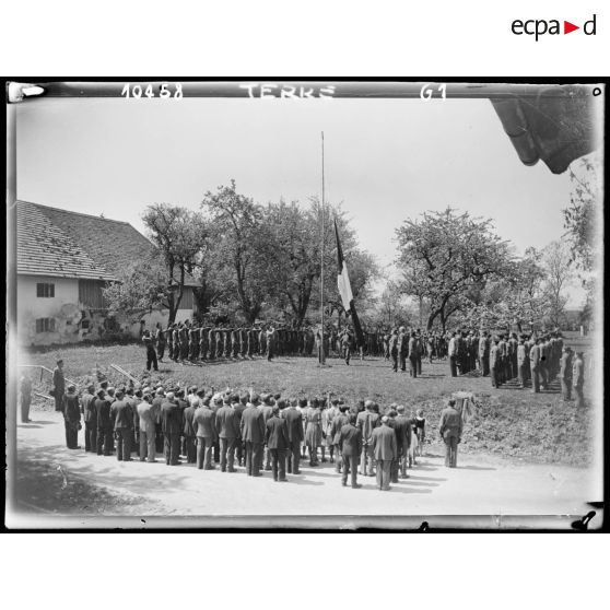 Célébration de la fête de Jeanne d'Arc par des unités de la 2e DB.