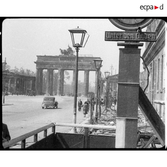 La porte de Brandebourg à Berlin.