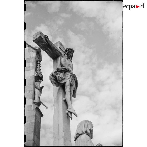 Le calvaire de l'église Saint-Léonard à Stuttgart.