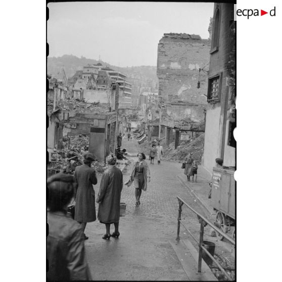 Une rue de Stuttgart.