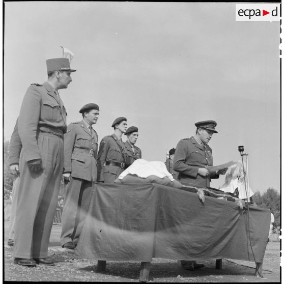 Allocution du général Calvert.