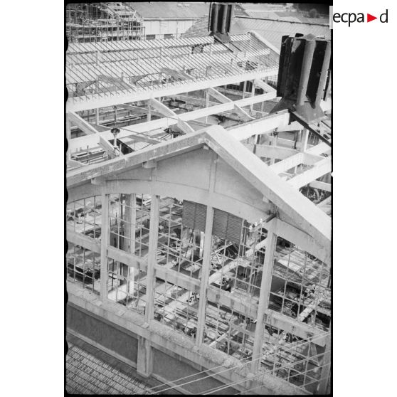 Atelier du Havre : construction de charpentes en bois de bâtiments.