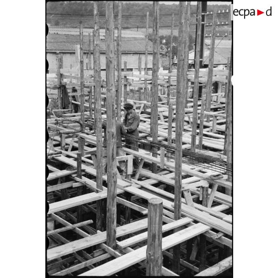 Atelier du Havre : construction de charpentes en bois de bâtiments.