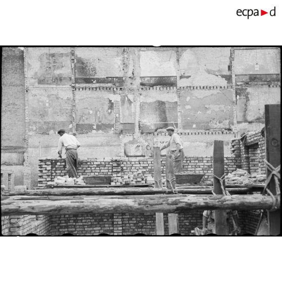 Travaux de reconstruction du Havre.