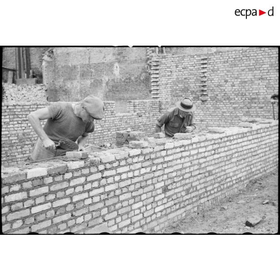 Travaux de reconstruction du Havre.