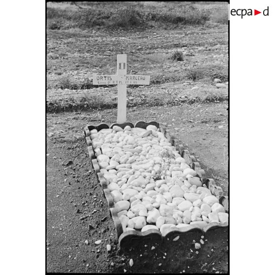 Tombes de militaires français au cimetière militaire italien de Venafro.