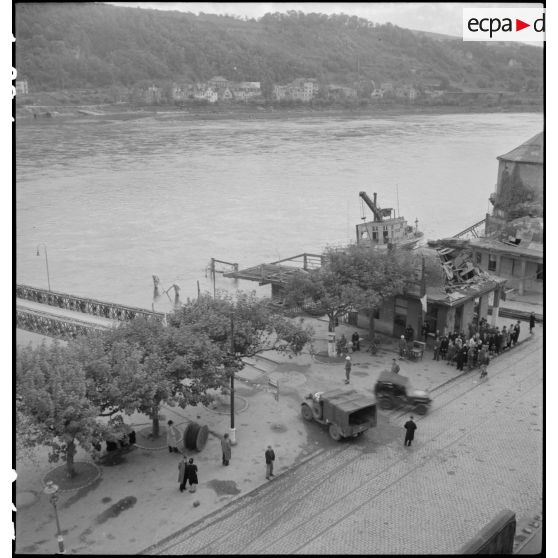 Pont construit  par le Génie français à Coblence.