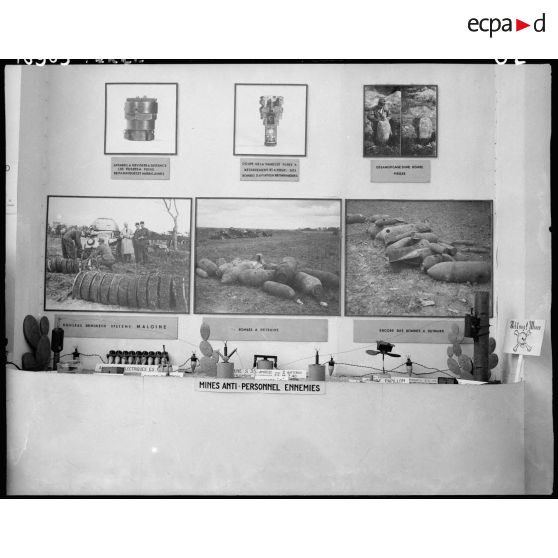 Stand sur les mines anti-personnel.
