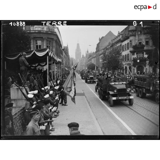 Défilé motorisé à Fribourg.