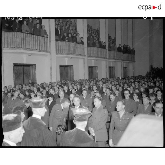 Séance de réouverture solennelle de l'Université de Tübingen.