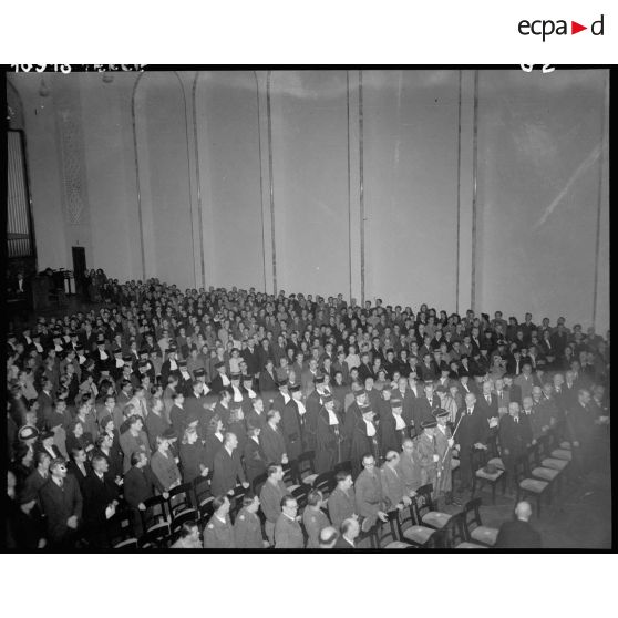 Séance de réouverture solennelle de l'Université de Tübingen.