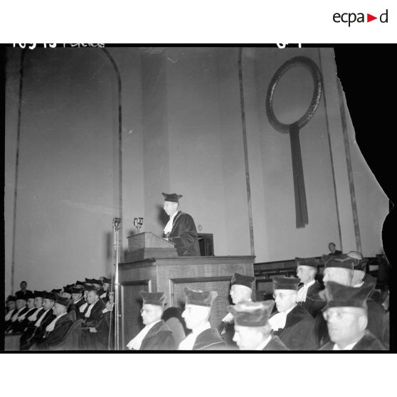 Discours du recteur de l'université de Tübingen.