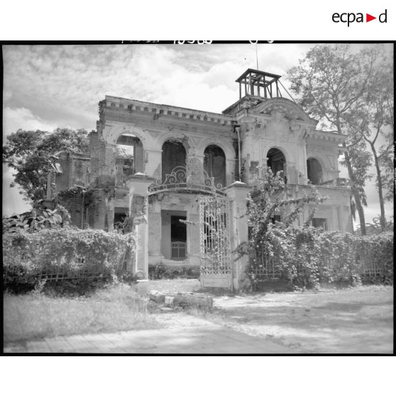 Villa détruite à Saigon.