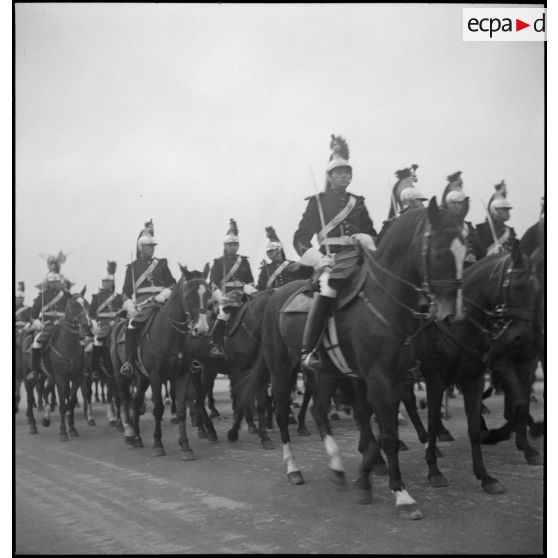 Cavalerie de la garde républicaine.