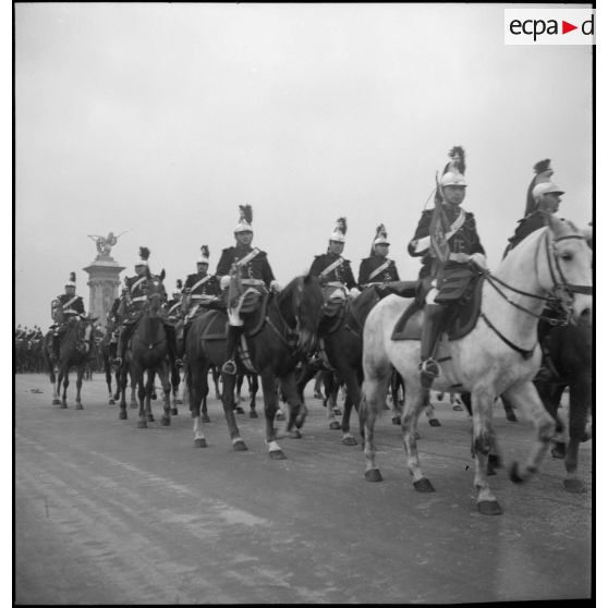 Cavalerie de la garde républicaine.