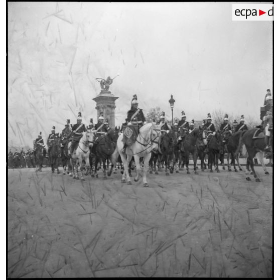 Cavalerie de la garde républicaine.