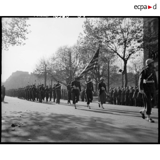 Défilé des troupes américaines.