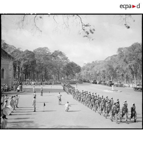 Défilé des troupes GURKHAS.